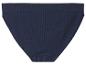 Dunkelblaue gerippte Damenunterhose