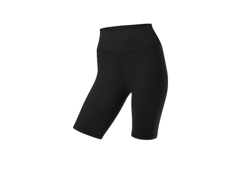 Schwarze Sporthose, Fahrradshorts.
