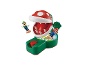 Brettspiel mit roter Piranha-Pflanze und Mario- und Luigi-Figuren