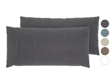 LIVARNO® Musselin-Bettwäsche, 40 x 80 cm, 2 Stück