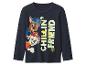 Dunkelblaues Kinder-Langarmshirt mit Paw Patrol-Aufdruck und „CHILLIN’ with my FRIEND“-Schriftzug