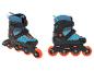 Crit Rollschuhe, blau-schwarz, orange Rollen.