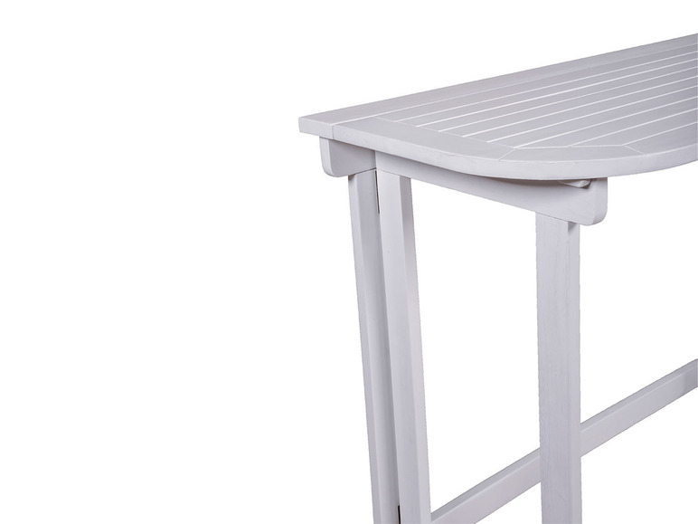 Gehe zu Vollbildansicht: Garden Pleasure Balkon-Tisch »MANILA«, platzsparend klappbar, weiß - Bild 3