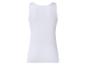 Weißes ärmelloses Damen-Top, Rückansicht