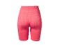 Rosa Damen-Shorts mit hoher Taille und geripptem Stoff