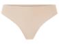 Damen-Beige nahtloser String-Tanga.