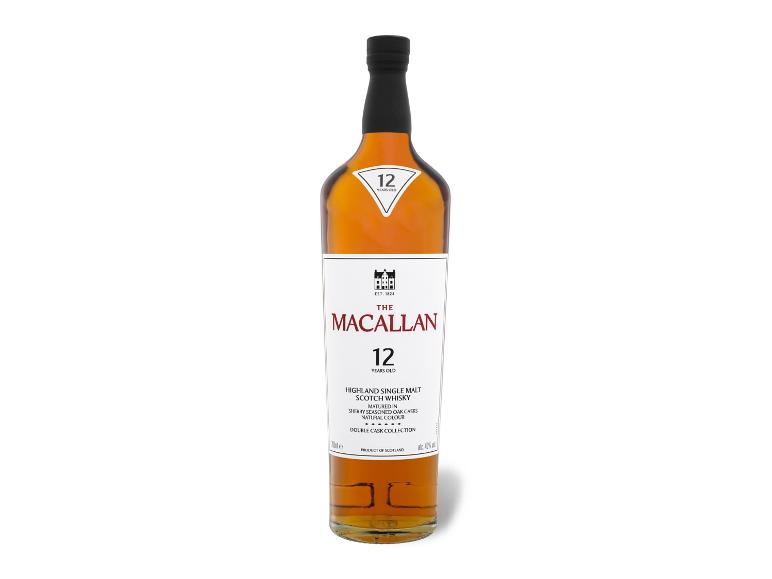 Eine Flasche 12 Jahre alter Highland Single Malt Scotch Whisky, gereift in Sherry-gewürzten Eichenfässern.