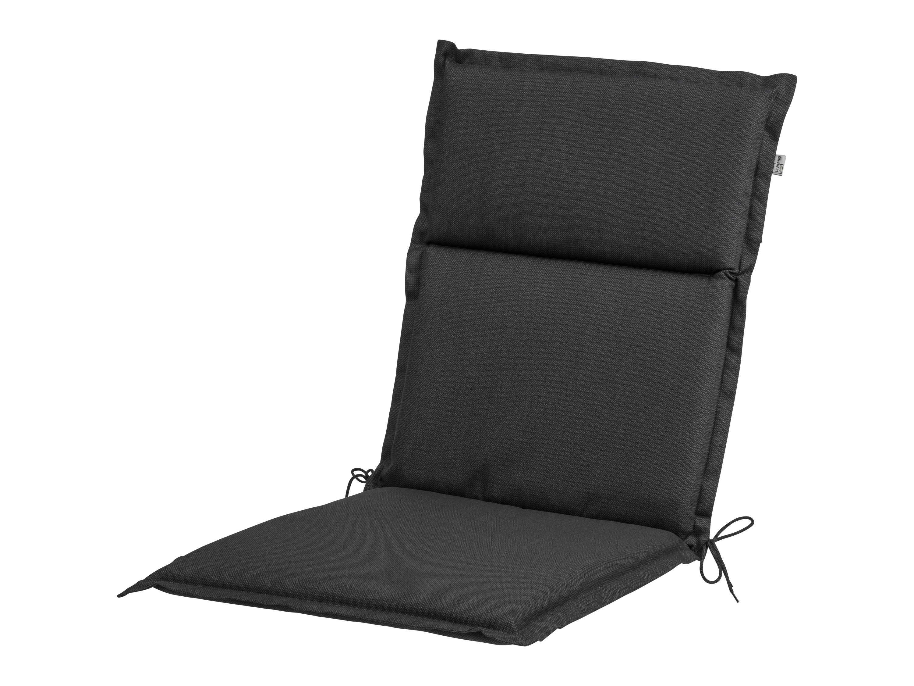 LIVARNO home Polsterauflage Houston Niedriglehner (Anthrazit)““ | lichtechter Bezug aus hochwertigem Leinwandgewebe Optimaler Halt durch verstellbares Rückenband und Bindebänder Dekorativer Stehsaum Produktmerkmale tabletd Serie: Houston Geeignet für: Niedriglehner Muster: – Wasserabweisend: – Strapazierfähig: ja Lichtecht: ja Verstellbares Rückenband: ja Bindebänder: ja Abnehmbarer Bezug: – Material: Bezug: Polyester recycelt, 48 % Baumwolle Füllung/Kern: Polyurethan Vlies: Polyester Maße: ca. L 107 x B 45 x H 4 cm Gewicht: – Oeko-Tex® Made IN Green Labelnummer: M27Mmzxg4 Hohenstein Htti Das unabhängige Label Oeko-Tex® Made IN Green ermöglicht ein über die Lieferkette nachverfolgbares Produktlabel für alle Arten von Textilien. Es gibt dir die Gewissheit, dass das Textilprodukt unter folgenden Aspekten produziert wurde: Produkt- und Verbrauchersicherheit durch Prüfung auf Schadstoffe Umweltverantwortung bei Prozessen und Beschaffung durch Optimierung des Chemikalienmanagements und der Abwasserqualität Soziale Verantwortung durch faire Löhne