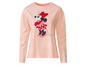 Rosa Langarmshirt mit Minnie Mouse Druck.