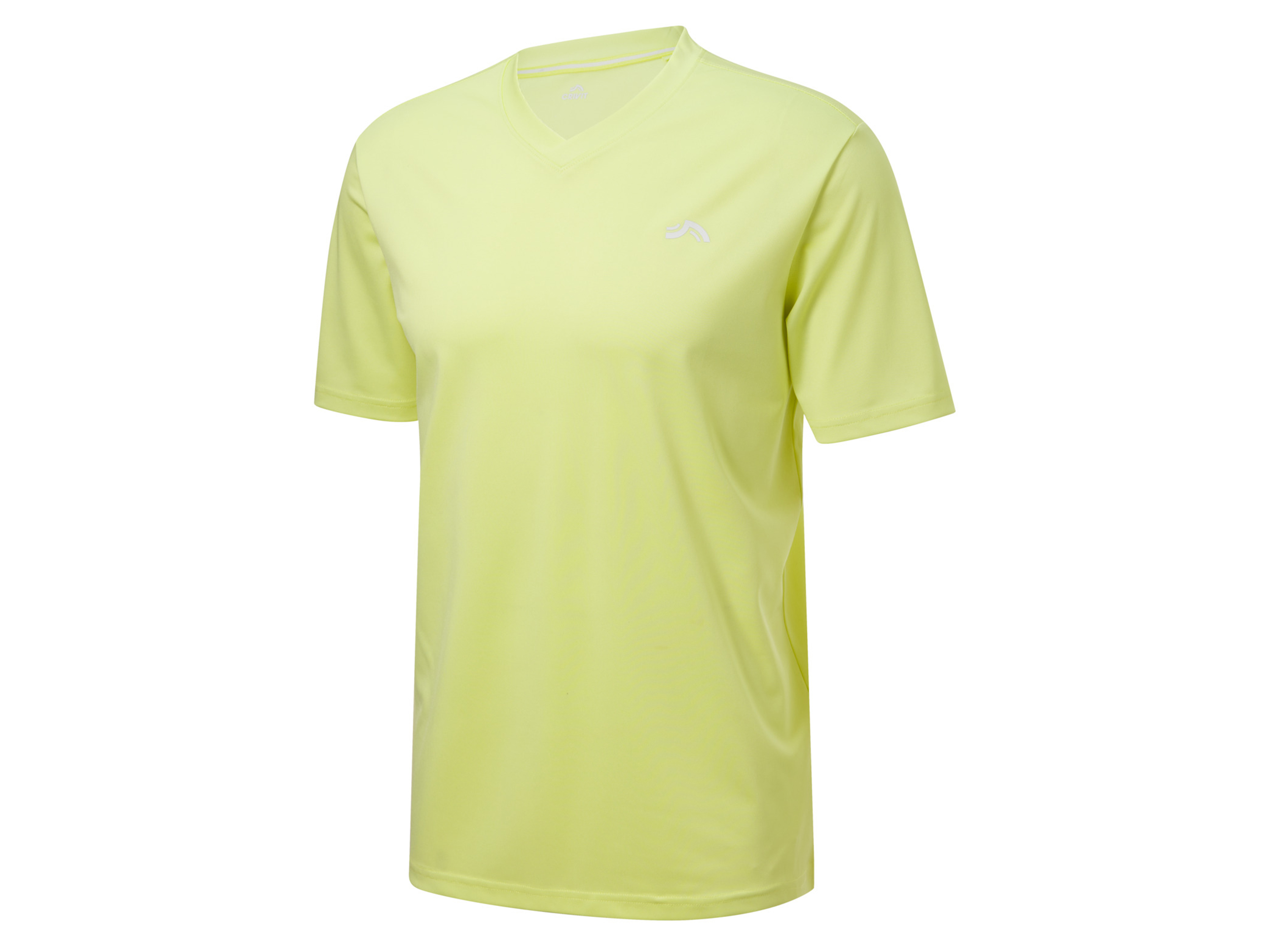 CRIVIT Herren Funktionsshirt-/polo (Lime, XL (56/58))““ | schwarz: mit Reißverschluss