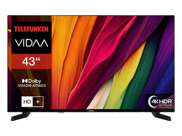Telefunken 43-Zoll 4K HDR Fernseher mit Dolby Vision Atmos.