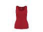 Geripptes rotes Damen-Tanktop
