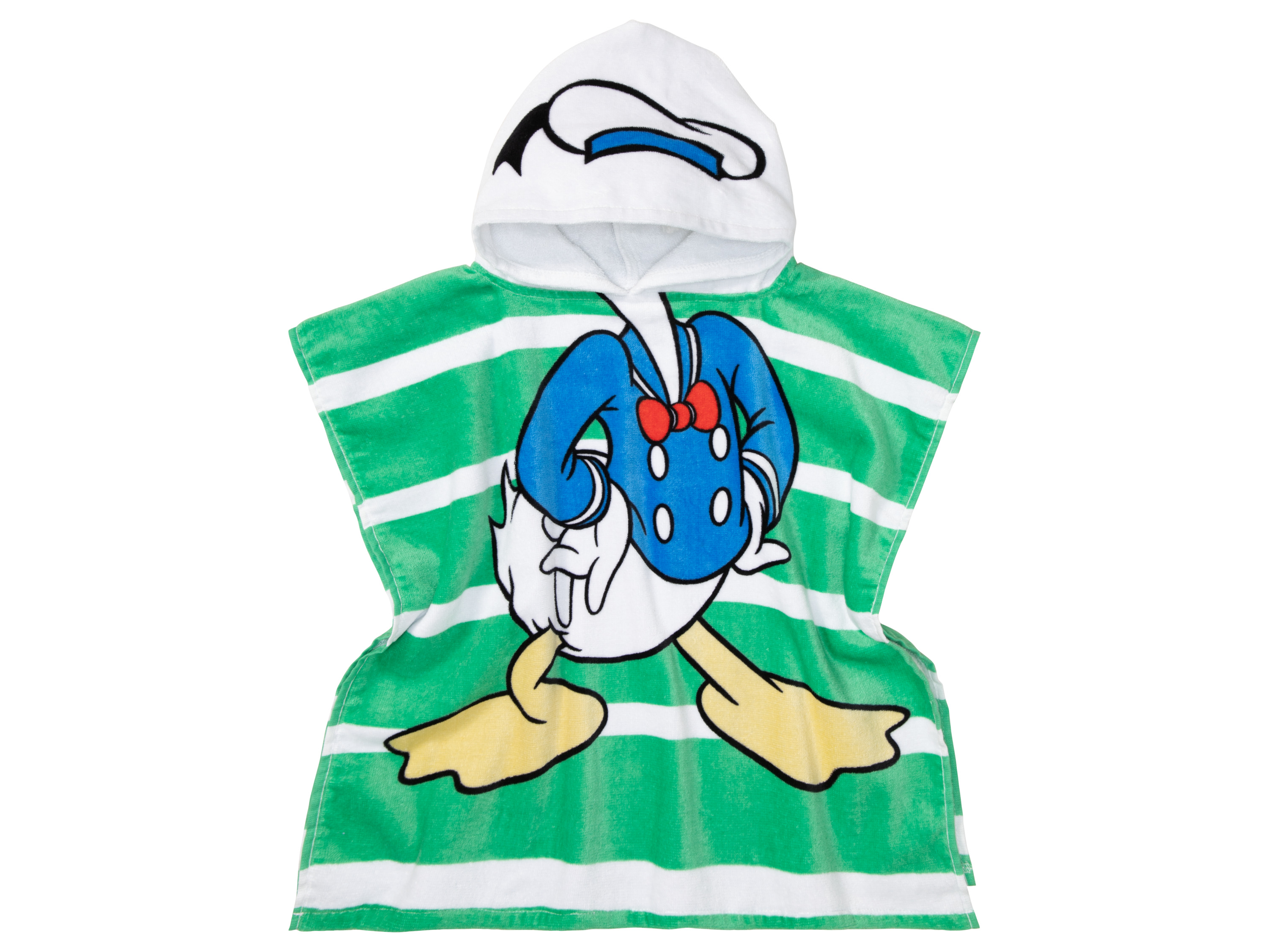 Kinder Poncho aus Velours 60 x 120 cm (Donald Duck) | 04335747065439