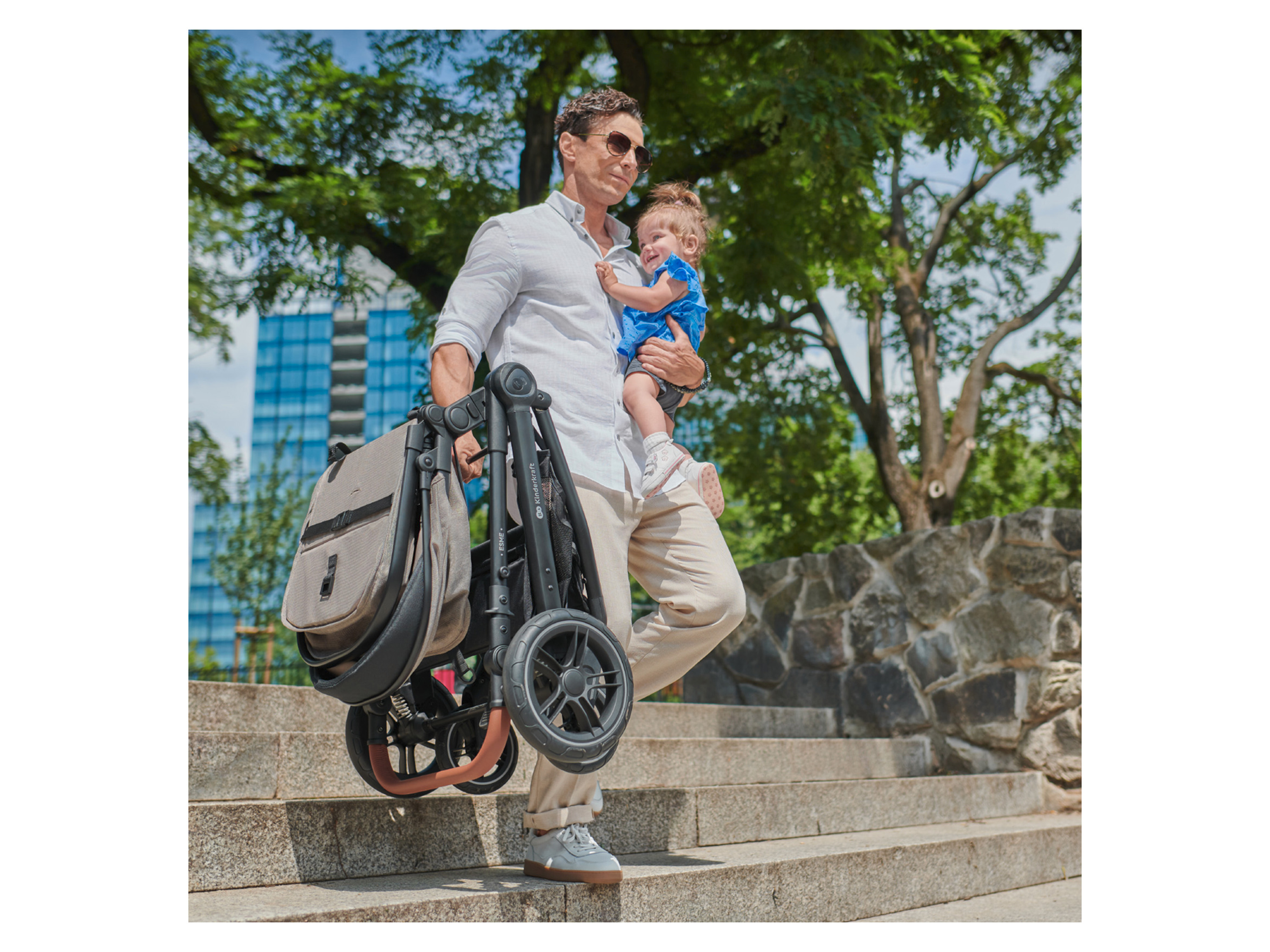 KINDERKRAFT Kinderwagen »Esme Classic 2in1« (Grau) – Bild 2 von 4