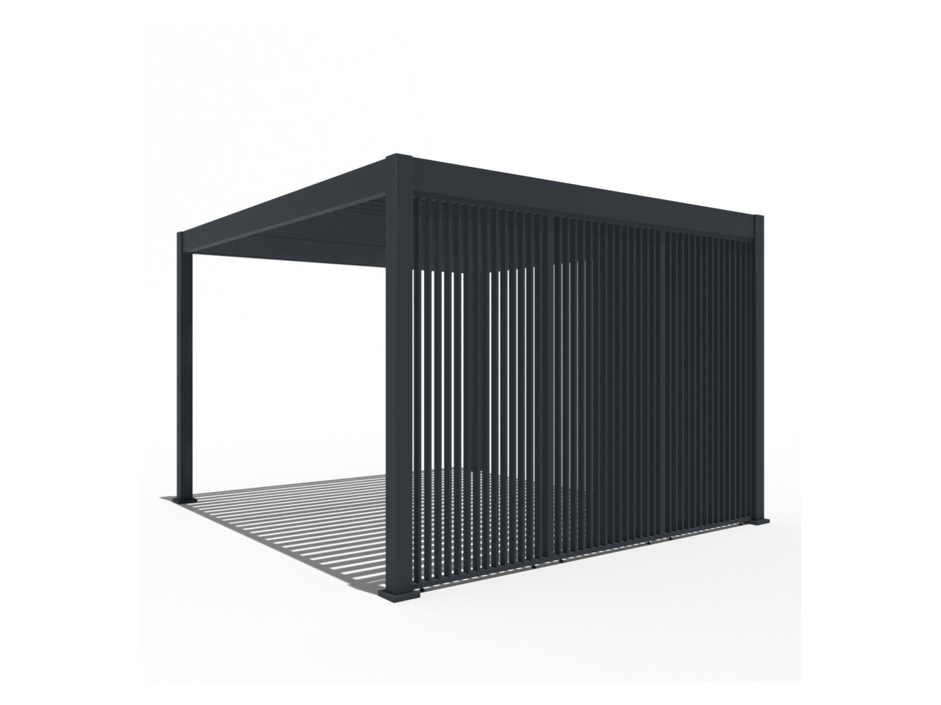 Thumbnail - Pergoline Seitenwandpaneel Trumpf + Superior (vertikal, Anthrazit, 1,23 m)""