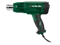 Grüne und schwarze Heißluftpistole mit Netzkabel, Modell PHLGD 2000 E5.