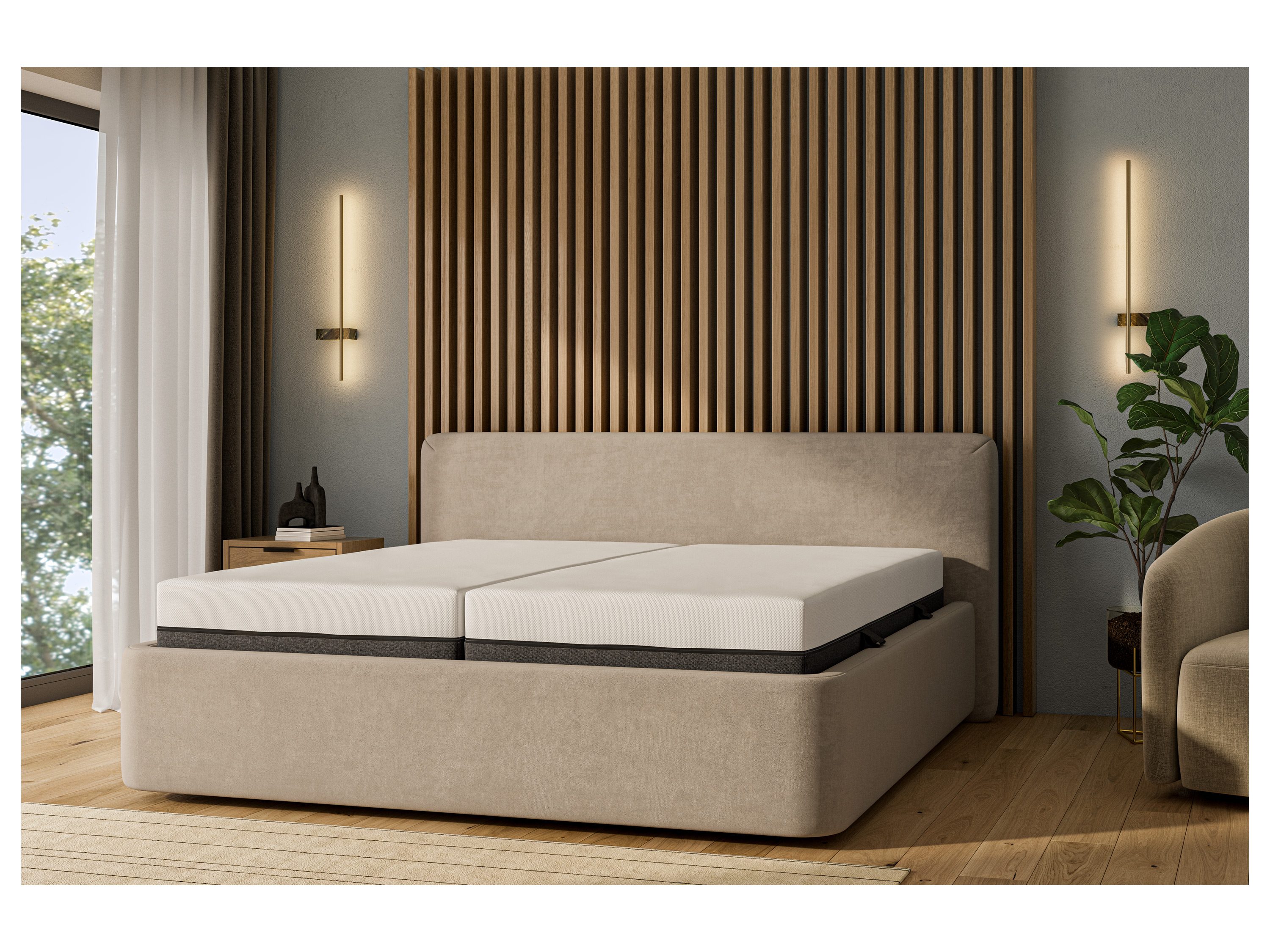 Thumbnail - LIVARNO® 7-Zonen-1000er-Taschenfederkern-Matratze »Royal Support Visco«, H3, 80 x 200 cm (80 x 200)