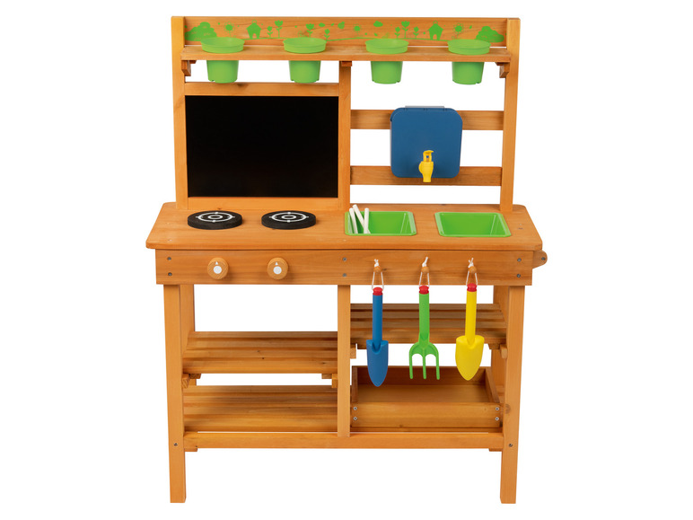 Gehe zu Vollbildansicht: Playtive Outdoorküche für Kinder, Spielküche aus Echtholz - Bild 5