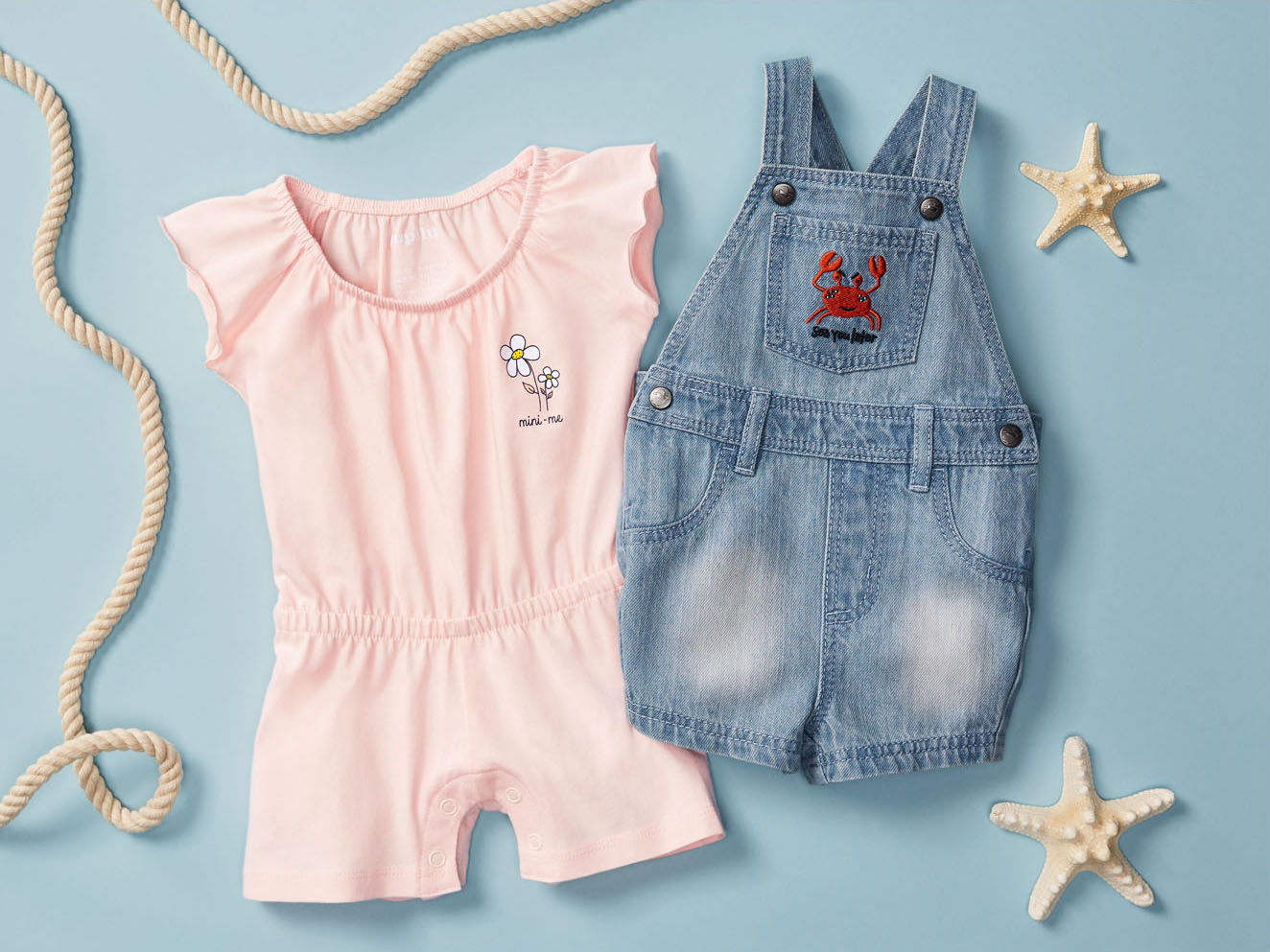Thumbnail - lupilu® Baby Jumpsuit (Rosa, 50/56)