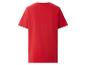 Rotes Kurzarm-T-Shirt, Rückansicht