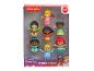 Ein Set aus sieben Disney Prinzessin Little People Figuren in einer transparenten Plastikbox, für 1½-5 Jahre.