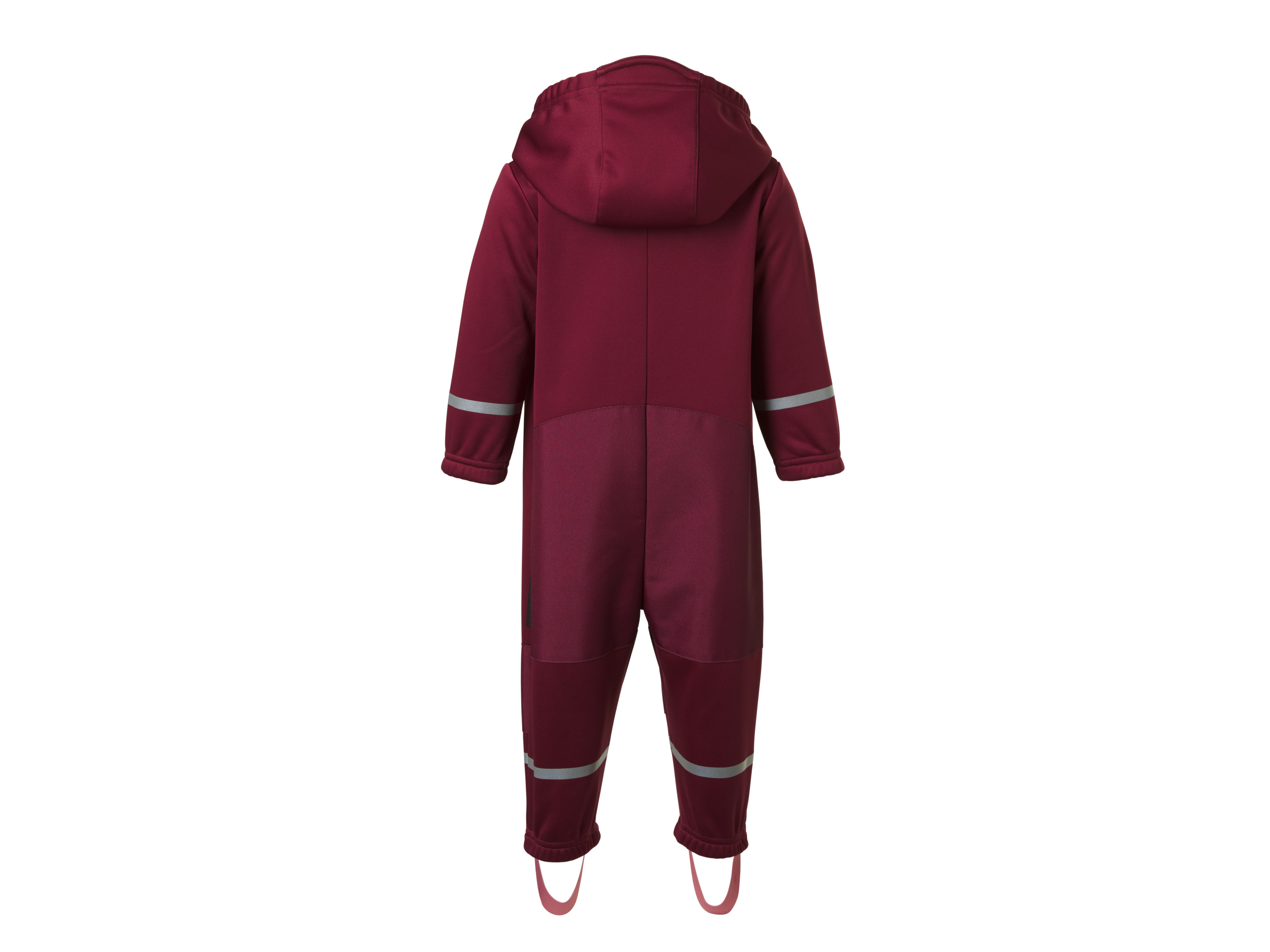 LUPILU® Baby Kleinkinder Matsch- und Buddel-Overall Softshell, gefüttert (Bordeaux, 74/80) – Bild 3 von 4