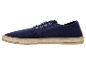 Marineblauer Canvas-Espadrille-Schuh mit Seildetails an der Sohle.