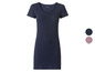 Ein dunkelblaues Baumwollkleid mit kurzen Ärmeln der Marke Nara.