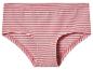 Gestreifte Slips in Rosa und Weiß.