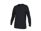 Schwarzes Langarmshirt mit Rundhalsausschnitt