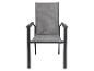 Grauer Outdoor-Stuhl mit Armlehnen