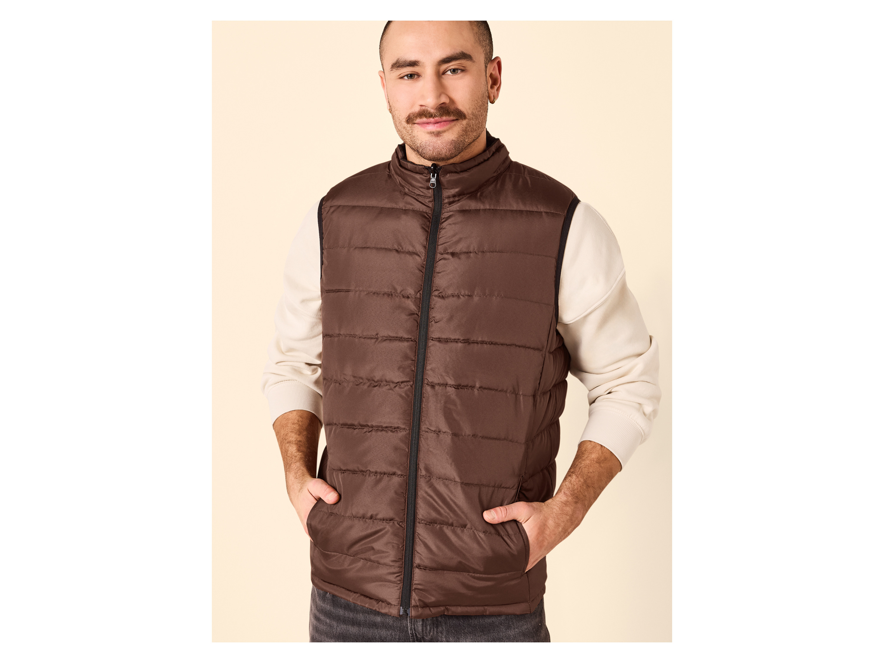 ESMARA MEN Herren Wendeweste 2-in-1 (Schwarz/Braun, XXL (60/62)) – Bild 3 von 4