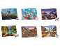 LUPILU® Kinderpuzzle mit verschiedenen Motiven wie Schlössern, Canyons und Städten.