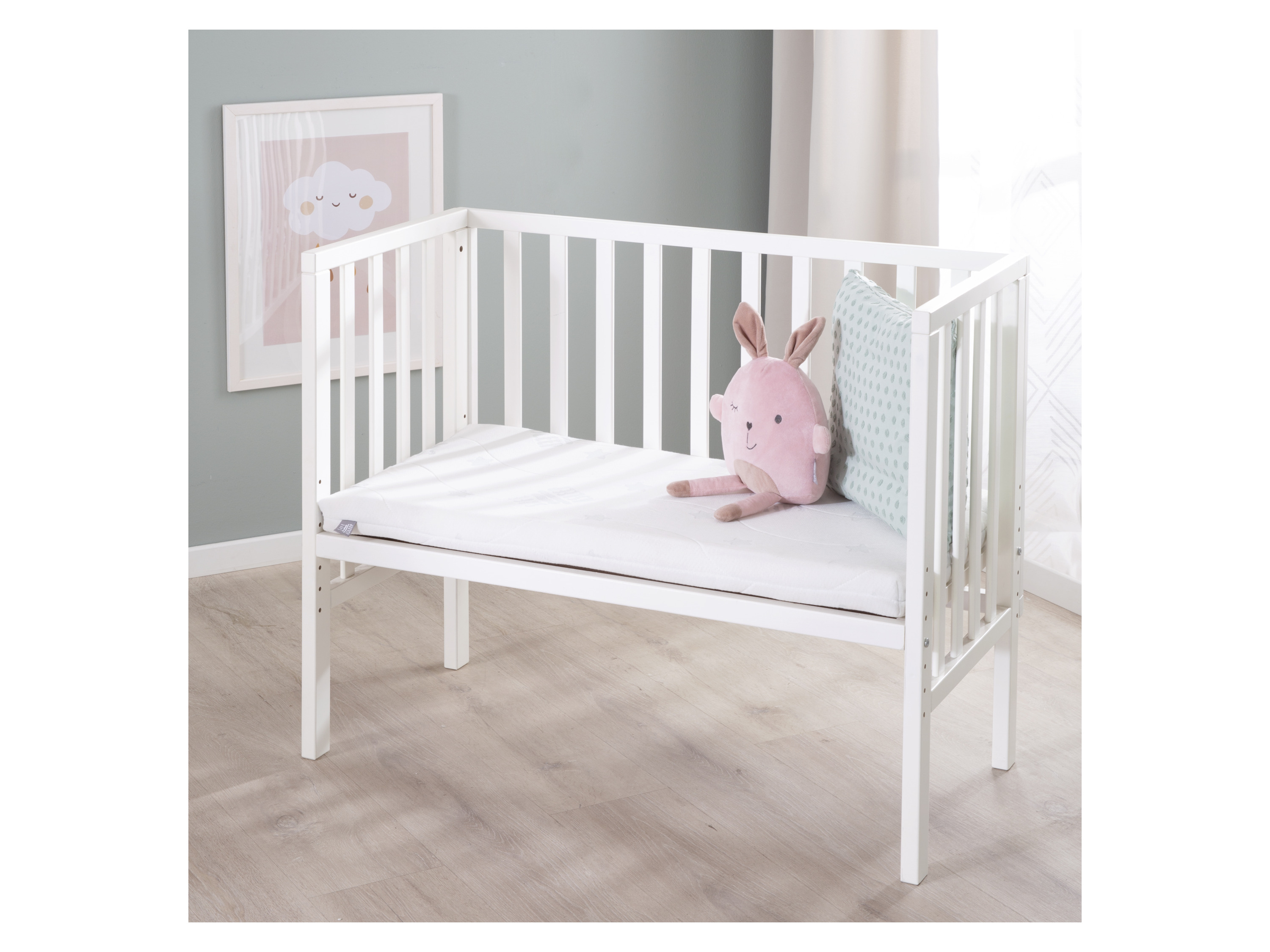 Roba Beistellbett 2in1 mit Barriere + Matratze – Bild 2 von 4