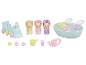 SYLVANIAN FAMILIES Milchhasen Bade Spielset: Hasen, Badewanne, Zug und Badespielzeug.