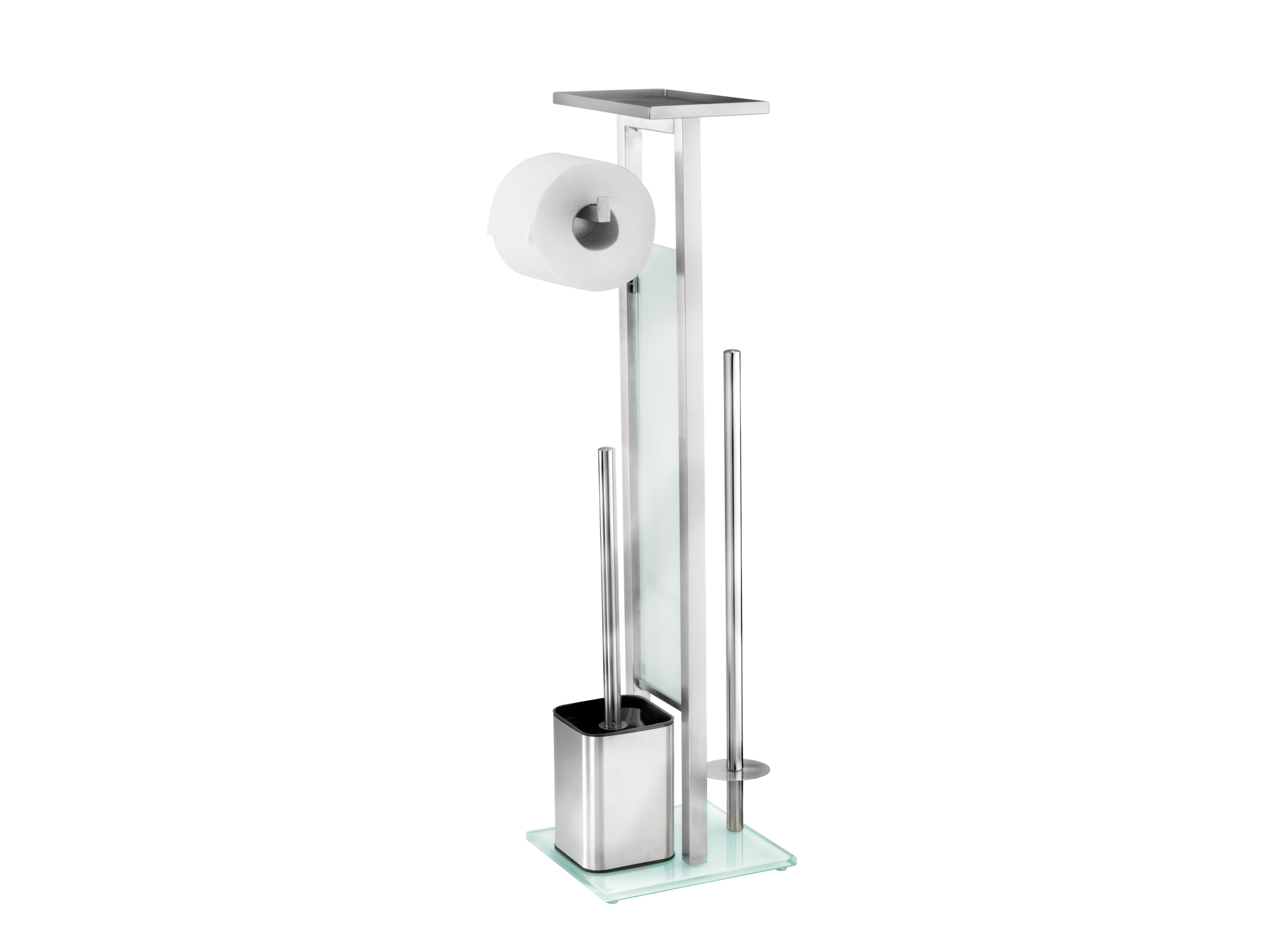 WENKO Stand WC-Garnitur Debar (Edelstahl matt)