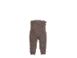 Braune gerippte Baby-Leggings mit hohem Bund