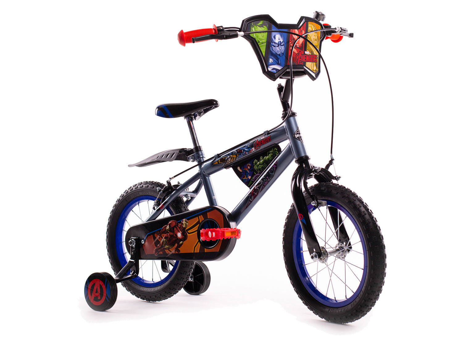 Huffy Kinderfahrrad 14 Zoll (Avengers, grau/schwarz) | 28914242217