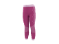 Magenta Capri-Leggings für Damen mit hellrosa Bund und gemusterten Details