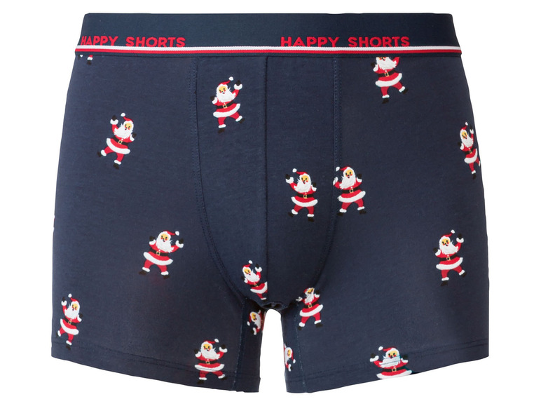 Gehe zu Vollbildansicht: Happy Shorts Herren Boxershorts, 2 Stück, mit Weihnachtsmotiv & Geschenkverpackung - Bild 13