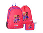 LEGO Friends Rucksack, Sporttasche und Etui mit zwei Mädchen.