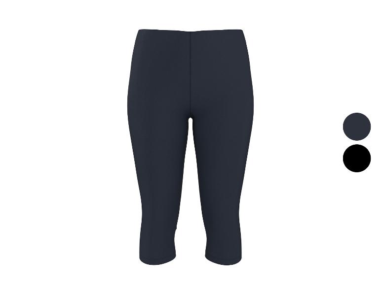 Dunkelblaue Damen-Caprihose mit schwarzen Farboptionen