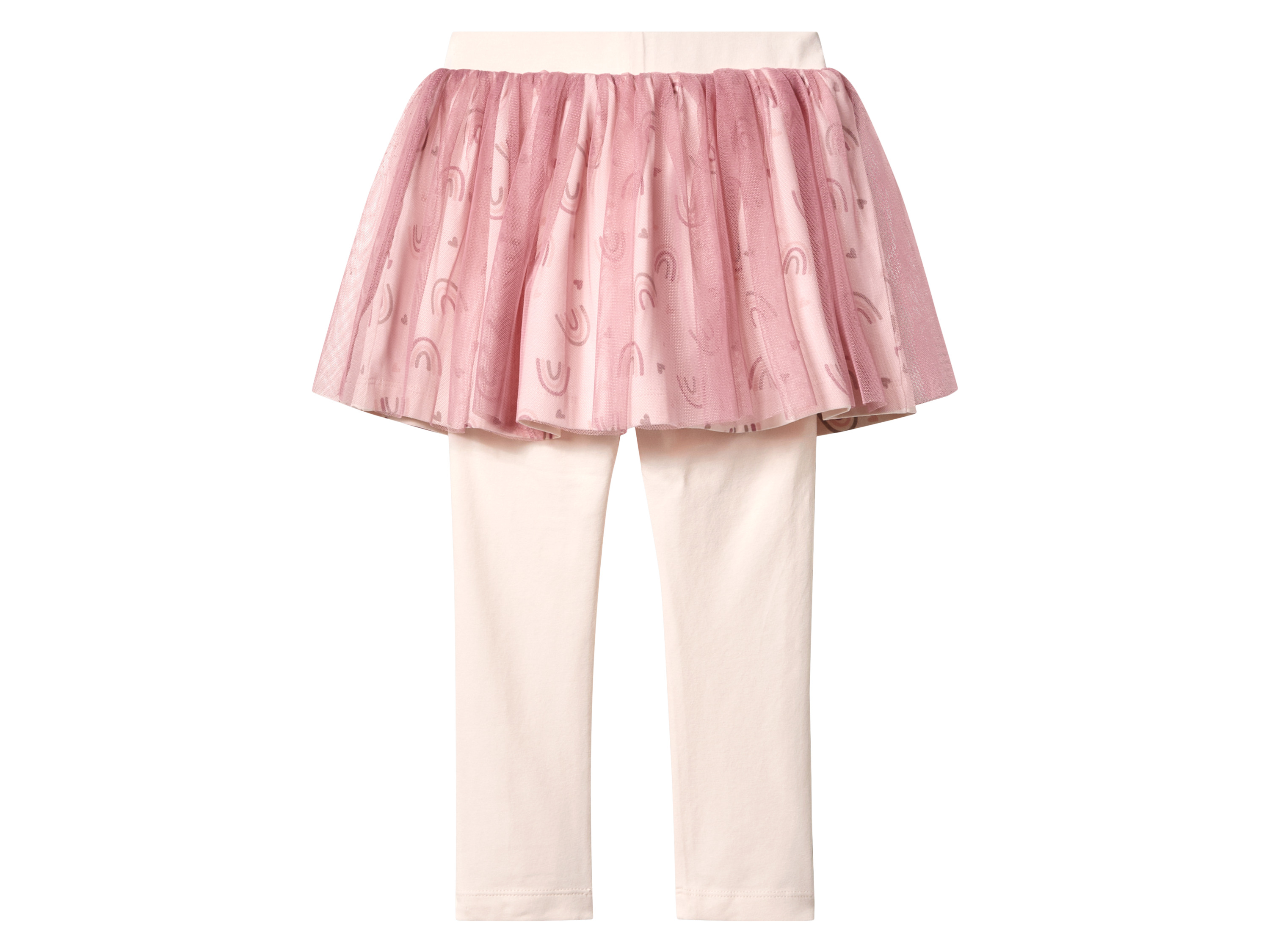 Thumbnail - lupilu® Kleinkinder Mädchen Leggings mit Tüllrock (Pink, 98/104)