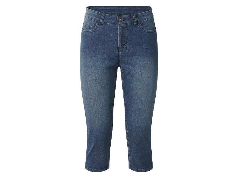 Blaue Capri-Jeans für Damen