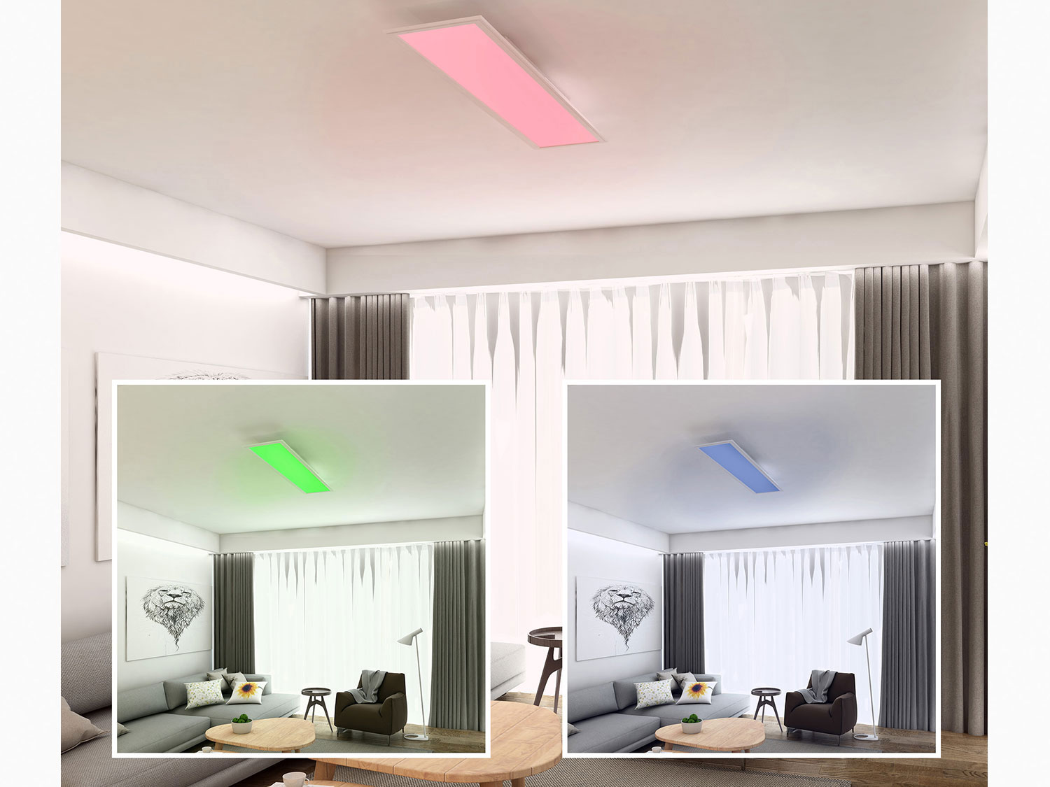 Briloner RGB LED Decken-Panel