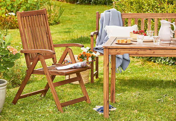 FLORABEST Gartenbank mit Klapptisch »Akazie«