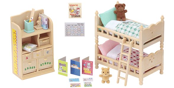 Kinderzimmer-Möbel von Sylvanian Families