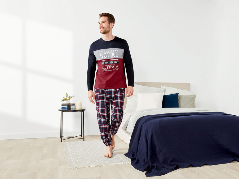 Gehe zu Vollbildansicht: LIVERGY® Herren Pyjama, reine Baumwolle - Bild 5
