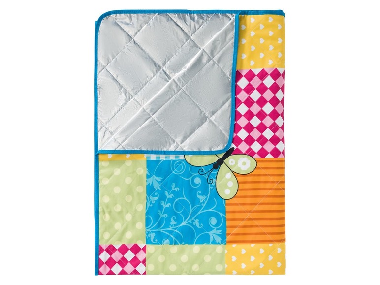 Gehe zu Vollbildansicht: CRIVIT® Picknickdecke, 2 x 2 m, mit Klettverschluss, Schultergurt, Tragegriff - Bild 2