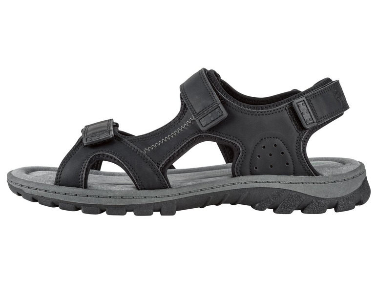 Gehe zu Vollbildansicht: LIVERGY® Sandale Herren, G-Weite, flexible Footflexx-Laufsohle, Lederdecksohle - Bild 17